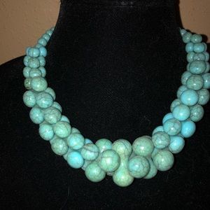 Multi beaded turquoise necklace